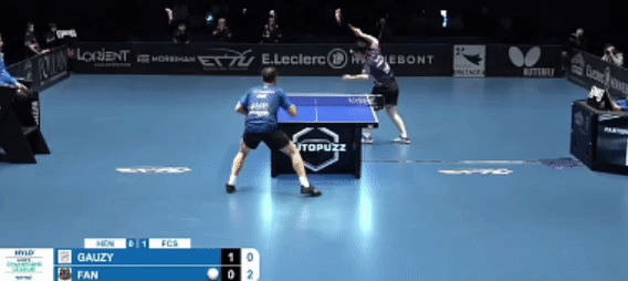 一场3-2险胜！樊振东今晨出战欧冠比赛，苦战5局，打败西蒙高茨